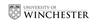 University of Winchester Logo